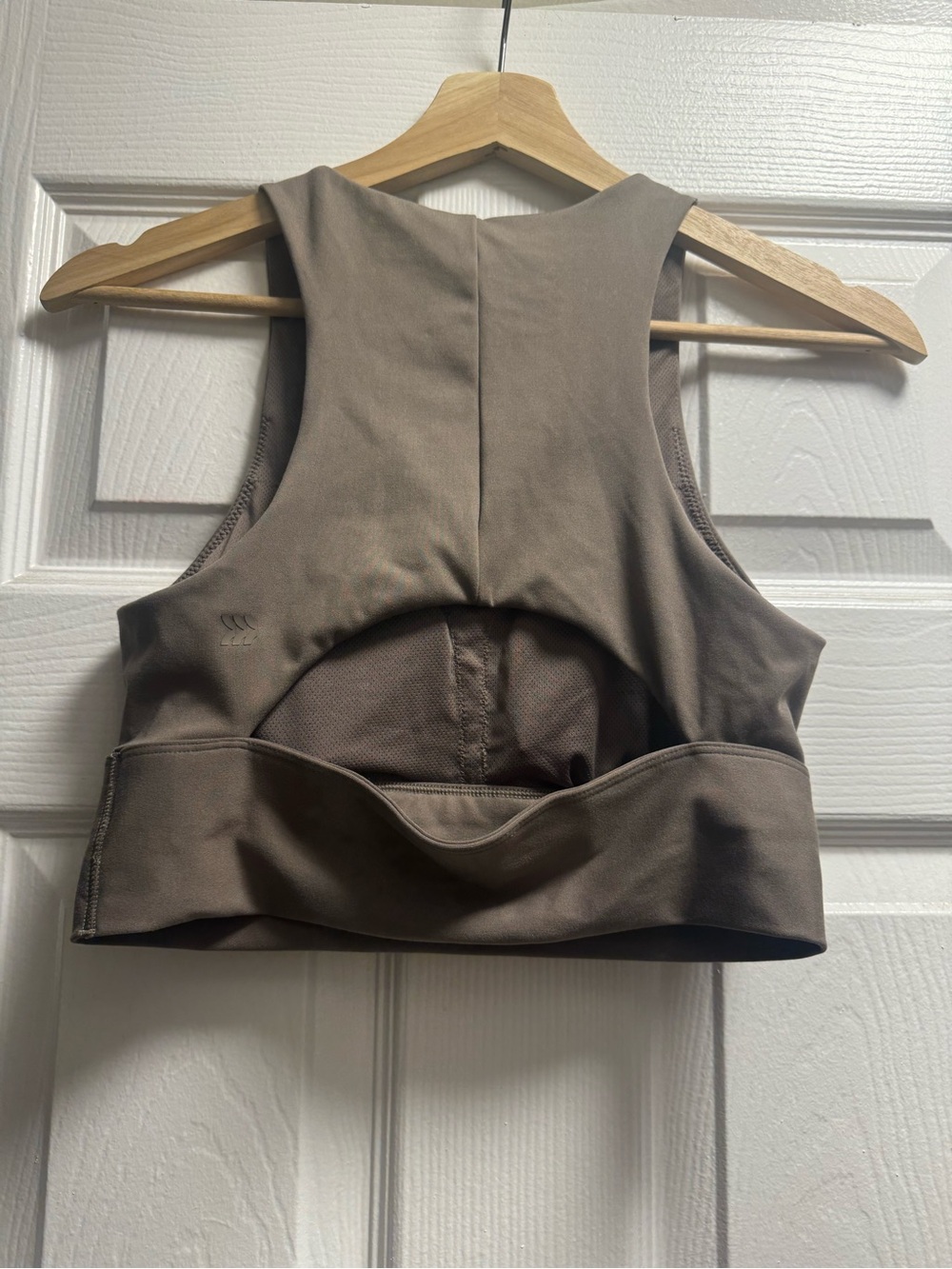 all in motion Taupe High-Neck Sports Bra - Picture 2 of 5
